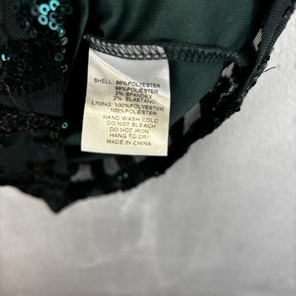 Windsor Green Sequin Mini Party Dress Womens Small S Bodycon Cocktail Holiday - Picture 8 of 12